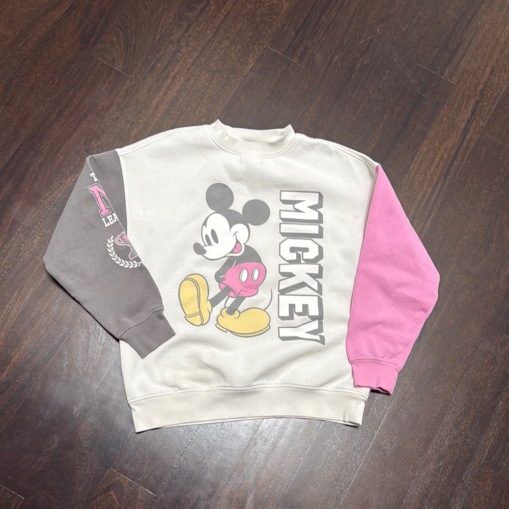 H&M women’s Disney Mickey Mouse Colorblock Sweatshirt